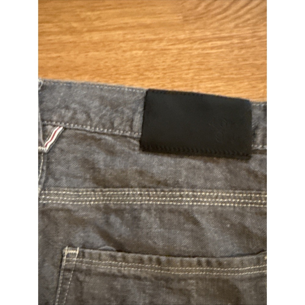 Raleigh Denim Martin Selvedge Denim Jeans Men's Gray 30x33.5 Button Fly EUC - Picture 8 of 12